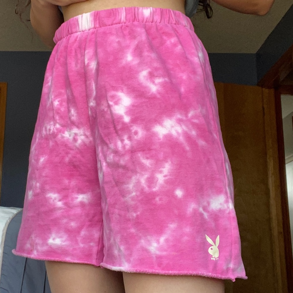 Playboy by pacsun tie dye sweat shorts